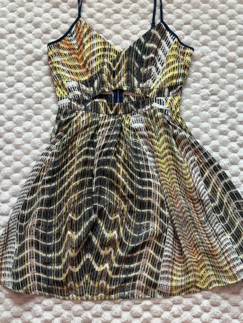 NWT Abstract Y2K inspired mini dress size XS